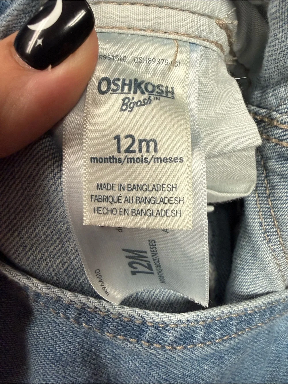 2 OshKosh B'gosh Denim Relaxed Jeans Overalls
